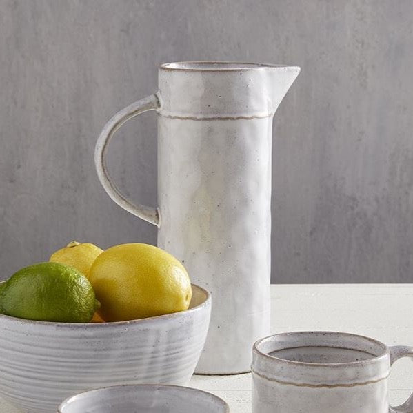 White Ceramic Pitcher