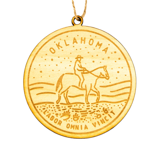 Oklahoma State Picture Ornament
