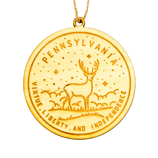 Pennsylvania State Picture Ornament