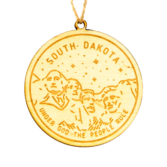 South Dakota State Picture Ornament