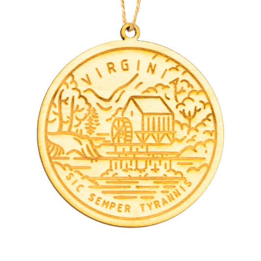 Virginia State Picture Ornament