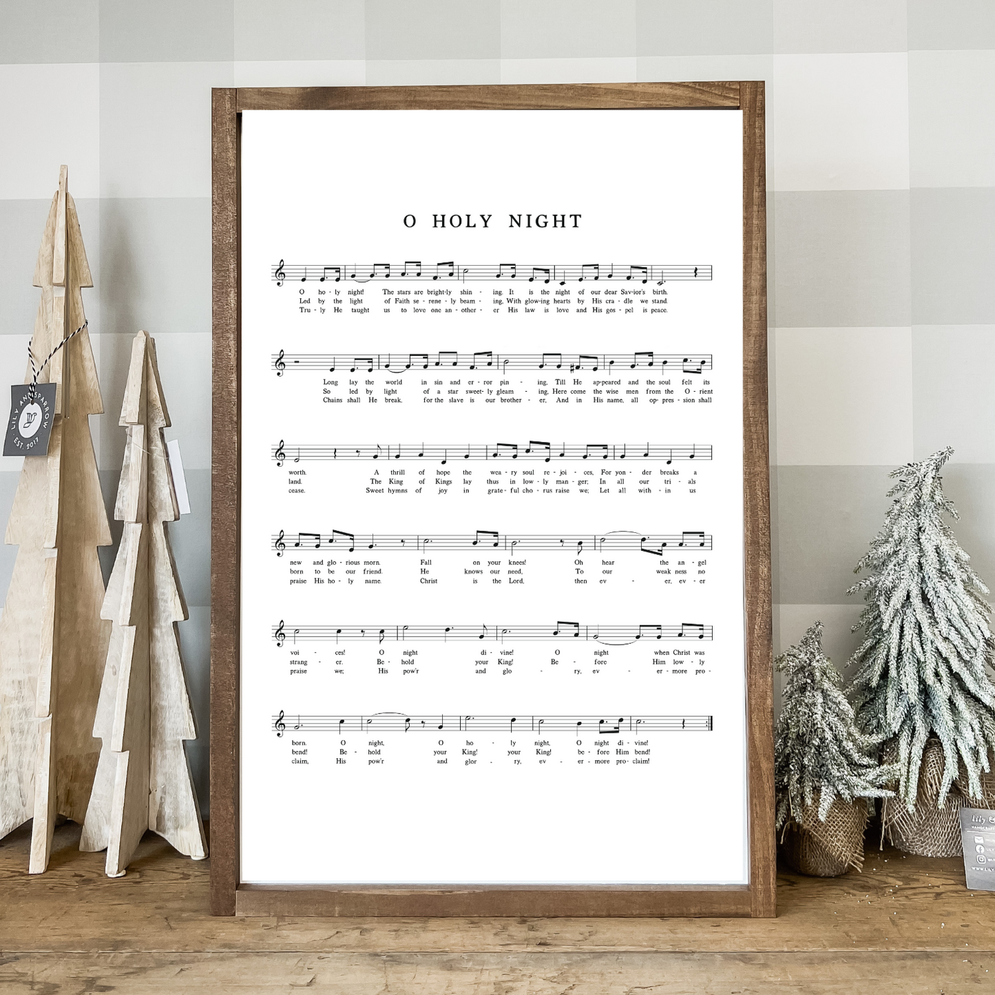 O Holy Night Hymn Sign