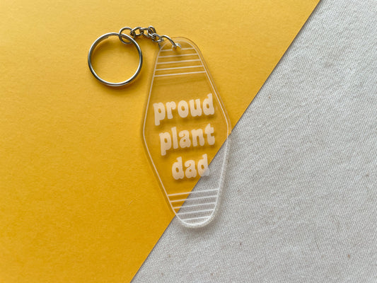Proud Plant Dad Keychain