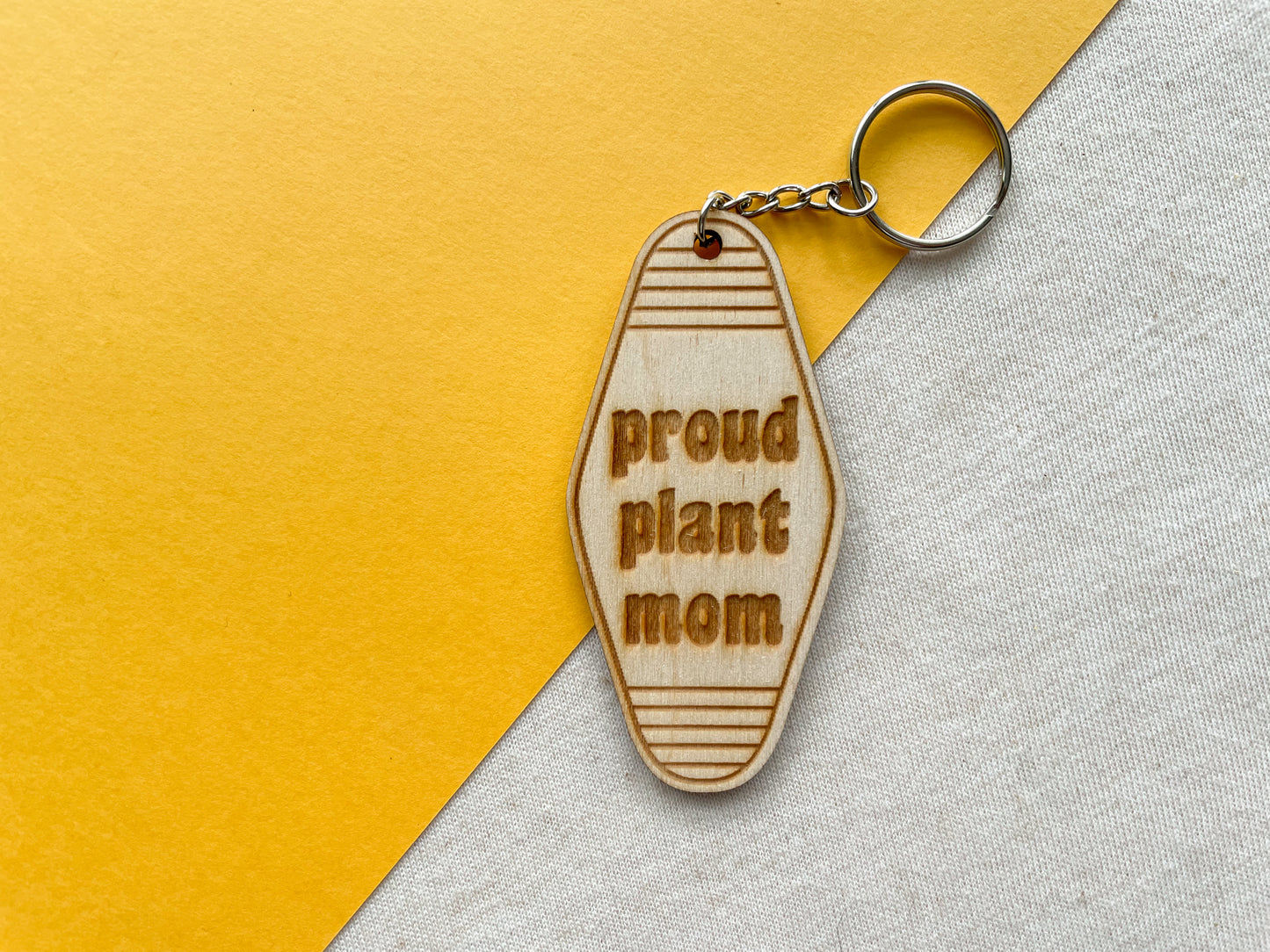 Proud Plant Mom Keychain