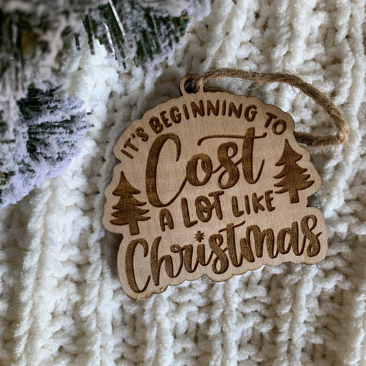 It's Beginning To Cost A Lot Like Christmas - Sarcastic Christmas Ornament