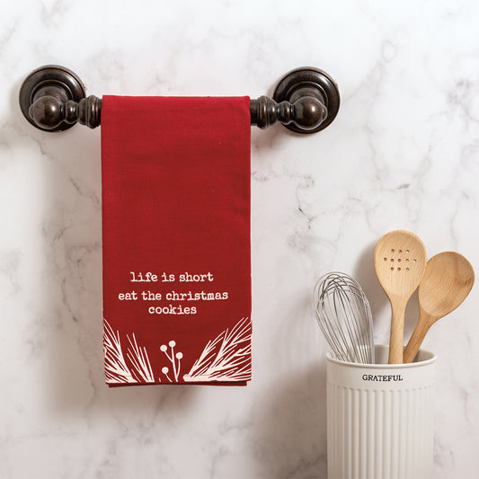 Life Is Short Eat The Cookies Kitchen Towel