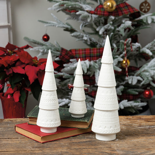 Winter Ceramic Tree Set