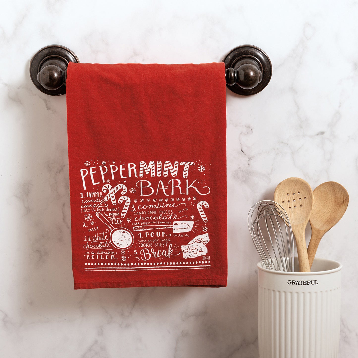 Peppermint Bark Kitchen Towel