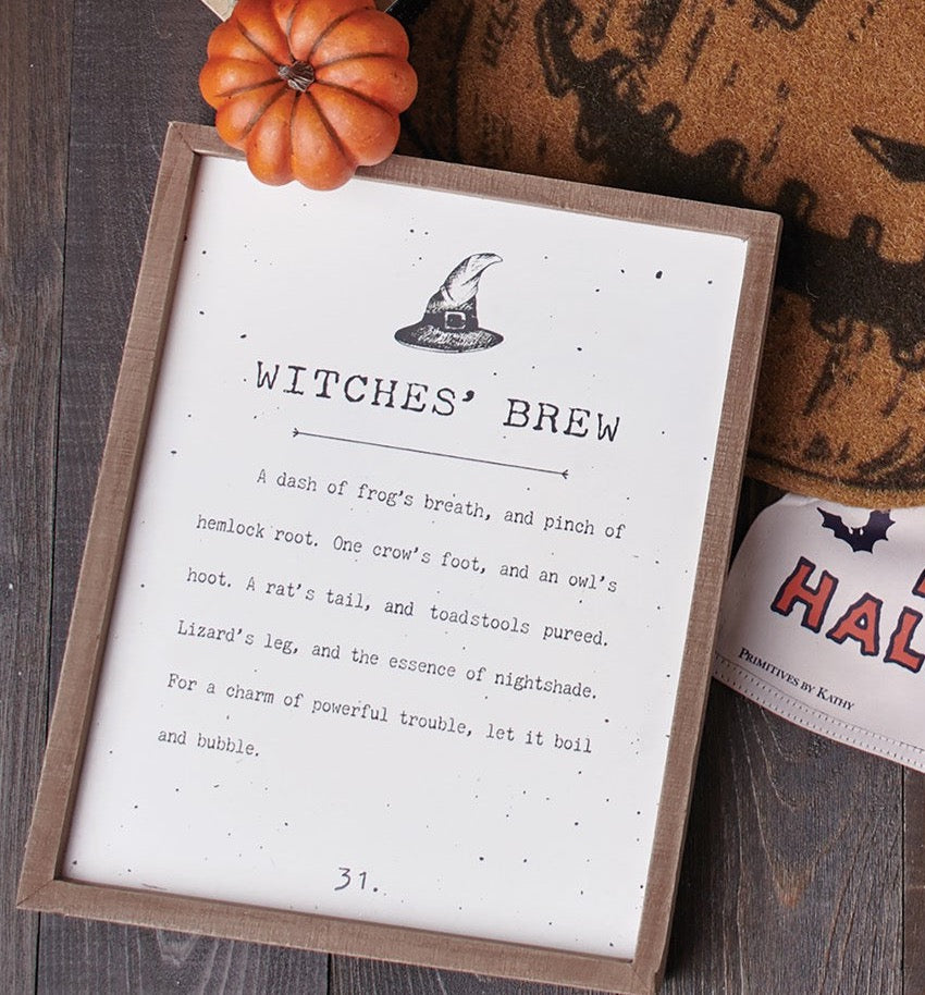 Witches' Brew Sign