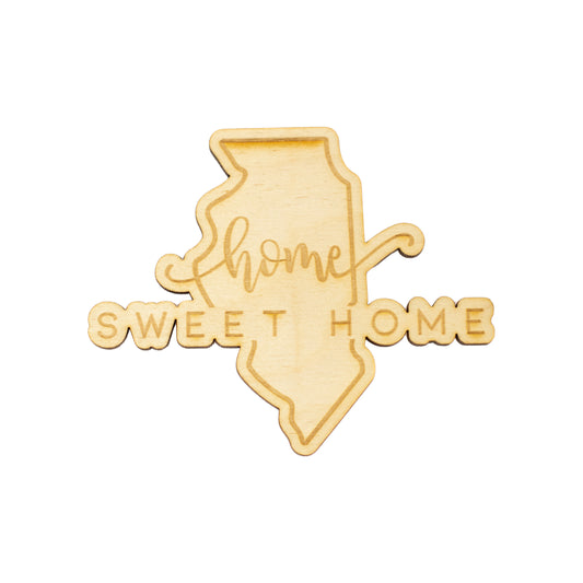 Illinois Home Sweet Home Magnet