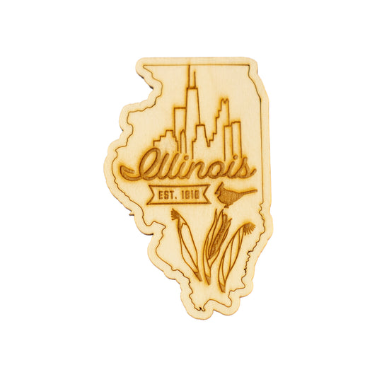 Illinois Home Town Magnet
