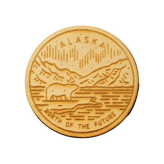 Alaska State Picture Magnet