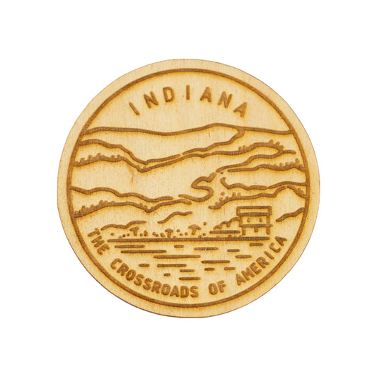 Indiana State Picture Magnet