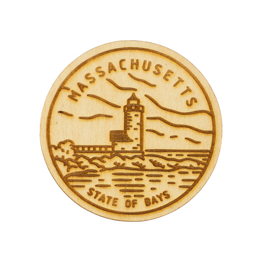 Massachusetts State Picture Magnet