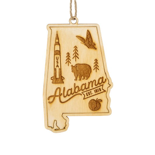 Alabama Home Town Ornament