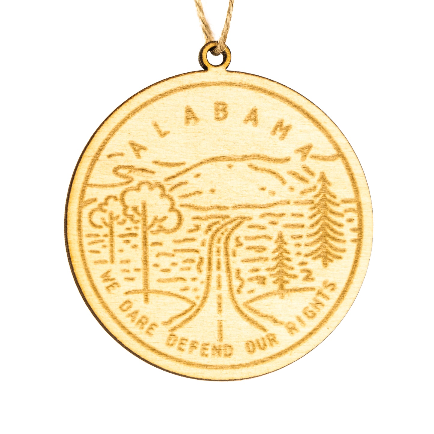 Alabama State Picture Ornament
