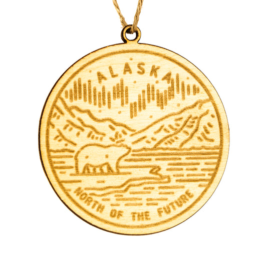 Alaska State Picture Ornament