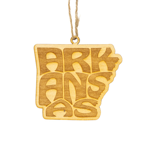 Arkansas State Name Ornament