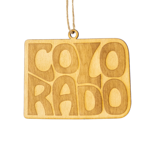 Colorado State Name Ornament