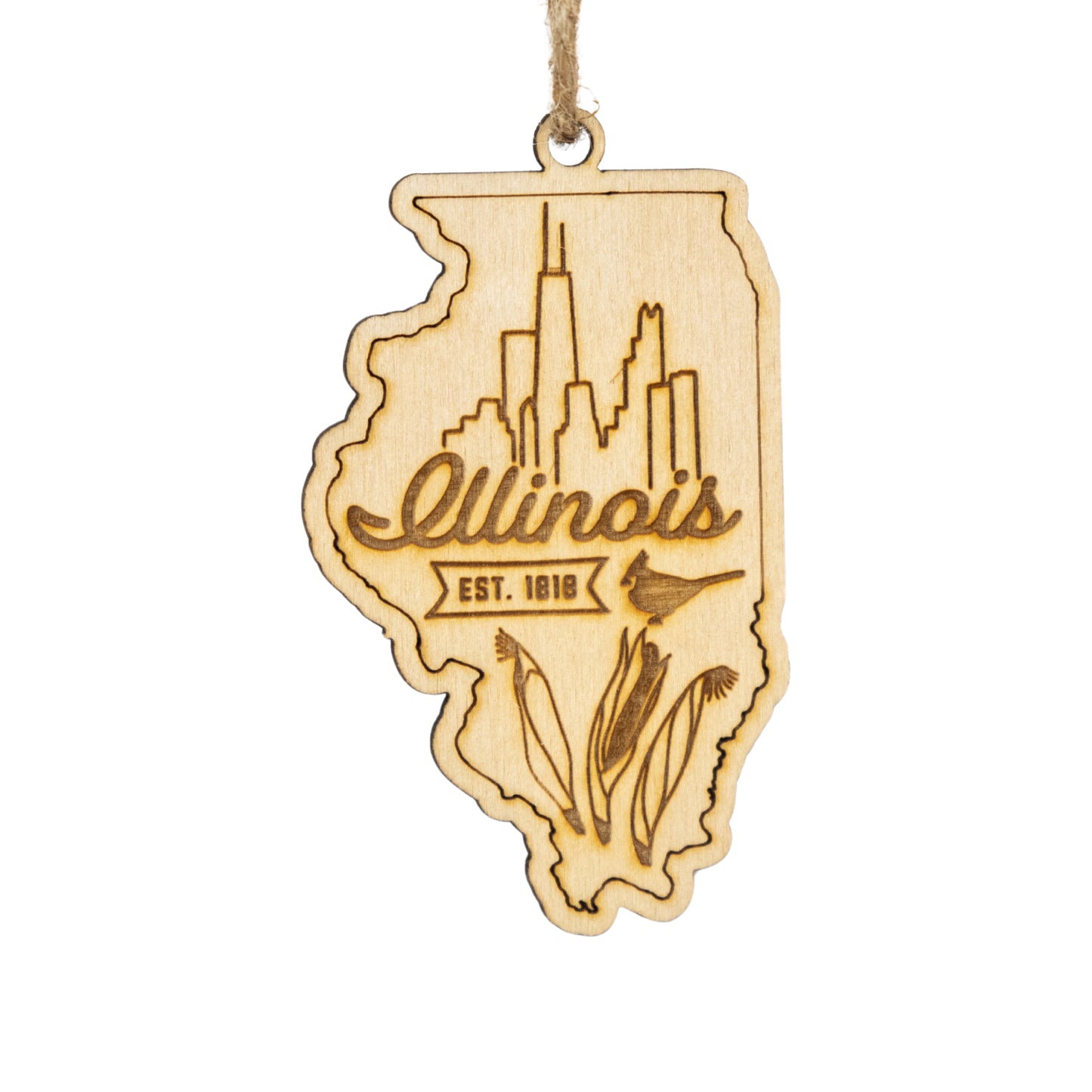 Illinois Home Town Ornament