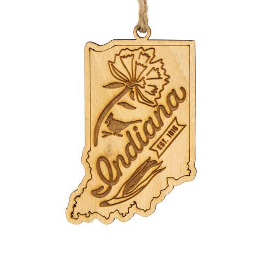 Indiana Home Town Ornament