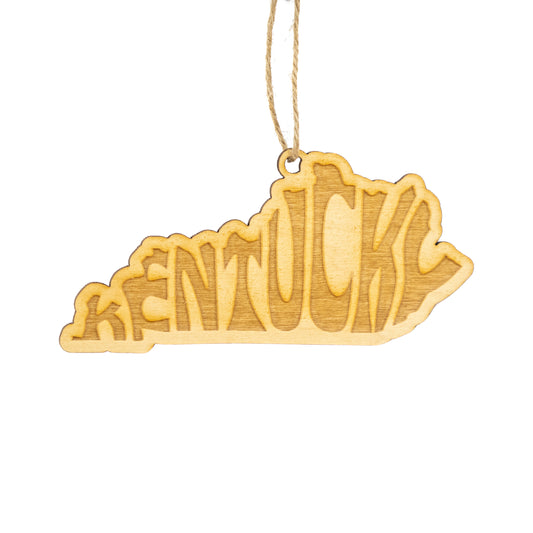 Kentucky State Name Ornament
