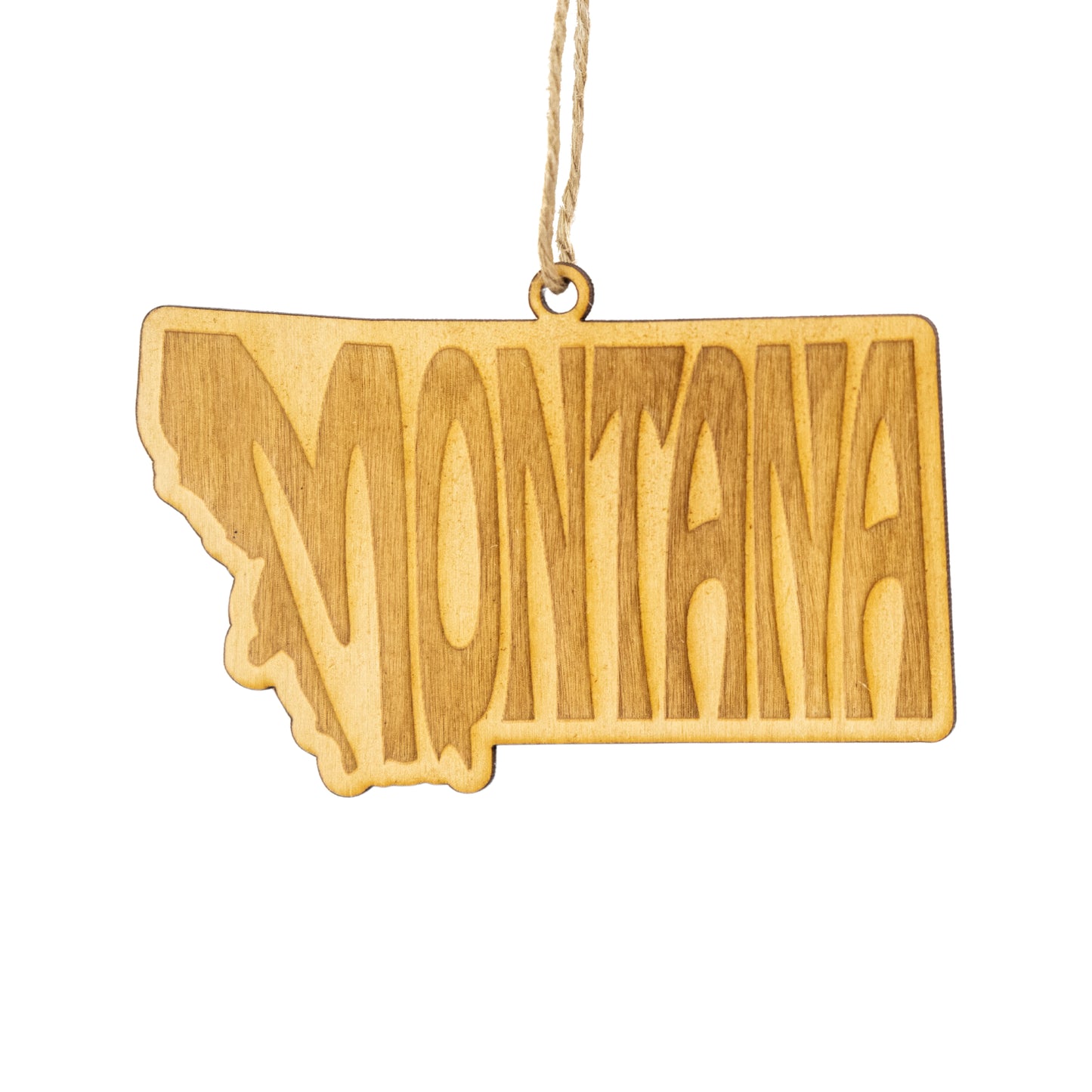 Montana State Name Ornament