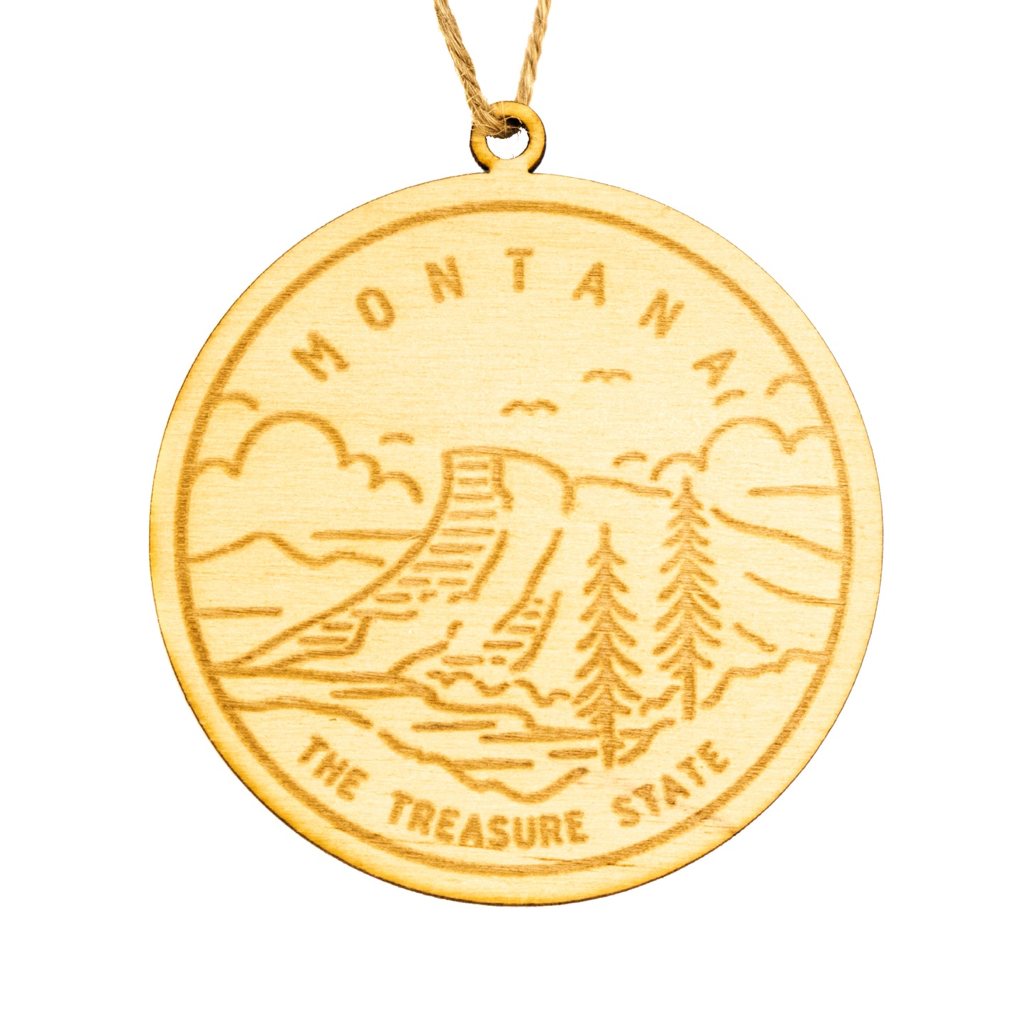 Montana State Picture Ornament