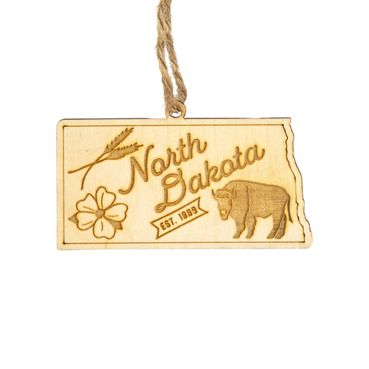 North Dakota Home Town Ornament