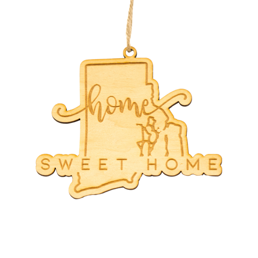 Rhode Island Home Sweet Home Ornament
