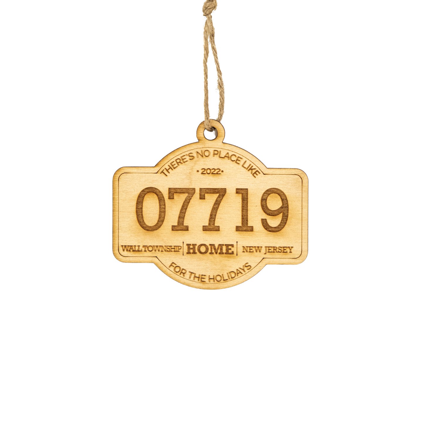 There's No Place Like Home For The Holidays Zip Code Ornament