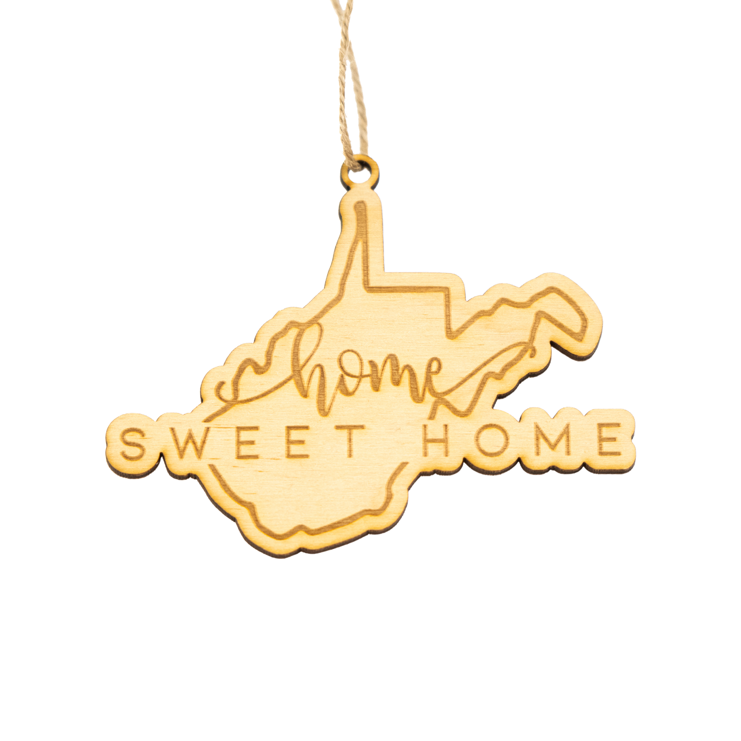 West Virginia Home Sweet Home Ornament