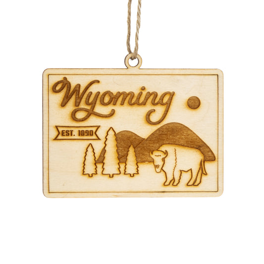 Wyoming Home Town Ornament