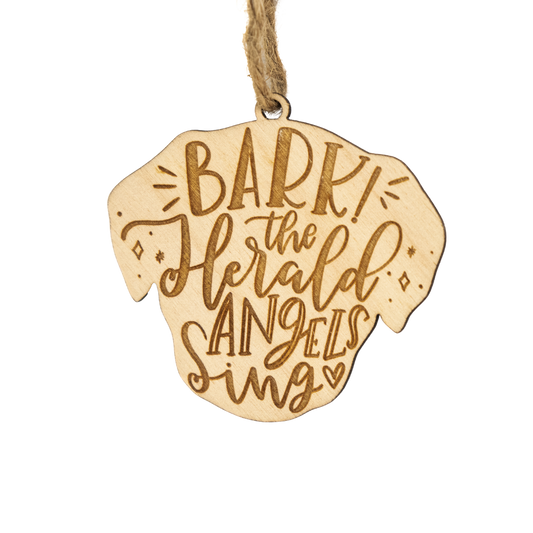 Bark The Herald Angels Sing Ornament