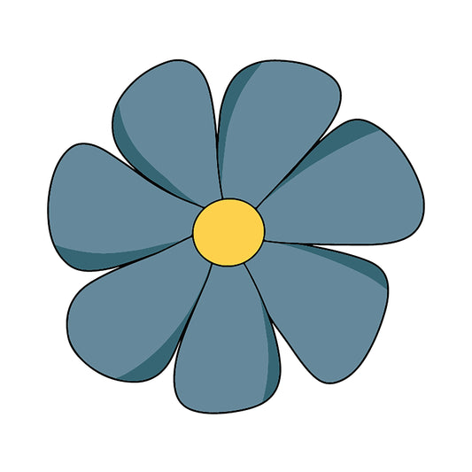 Blue Forget Me Not Sticker