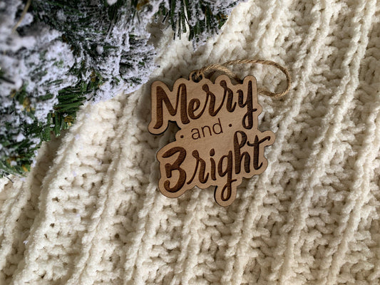 Merry & Bright -  Classic Christmas Ornament