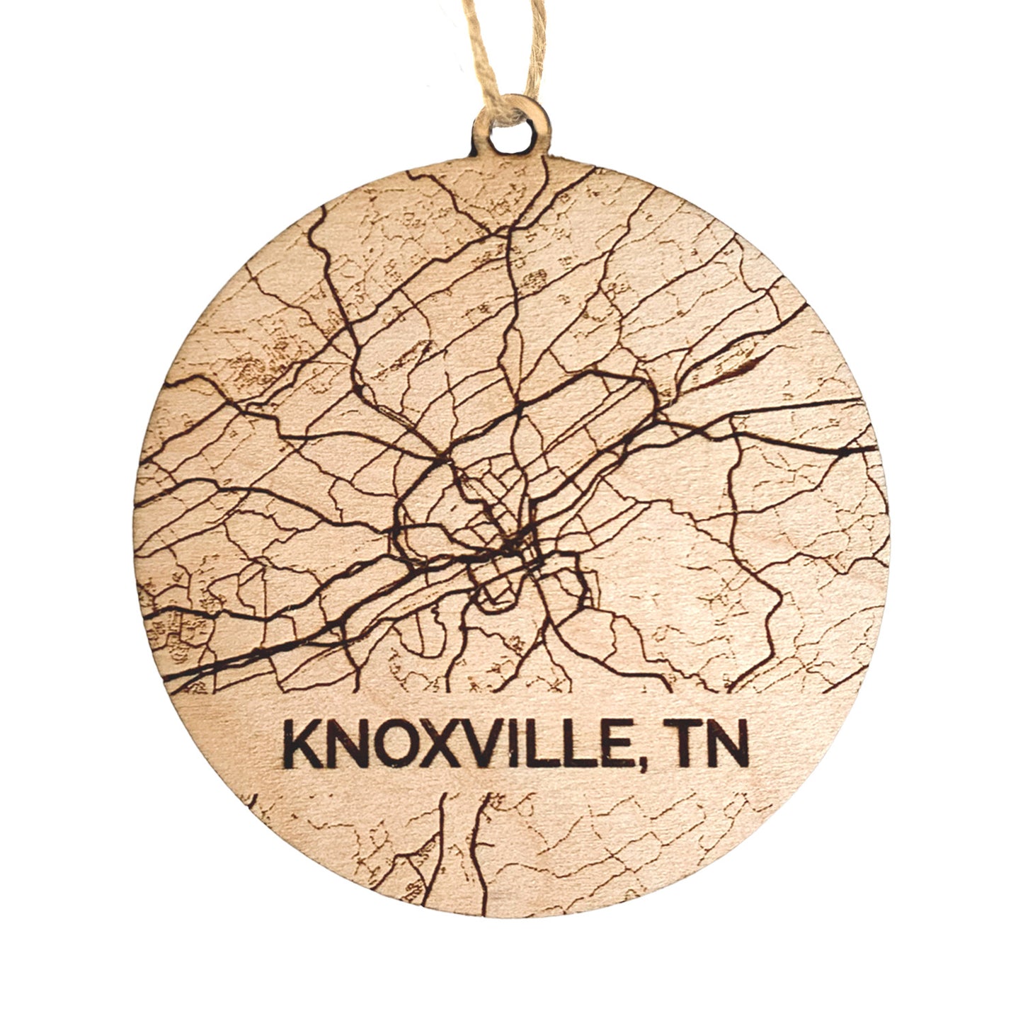 Knoxville, TN Road Map Ornament