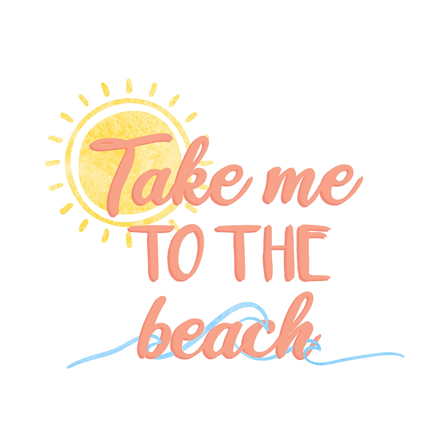 Take Me To The Beach Sticker