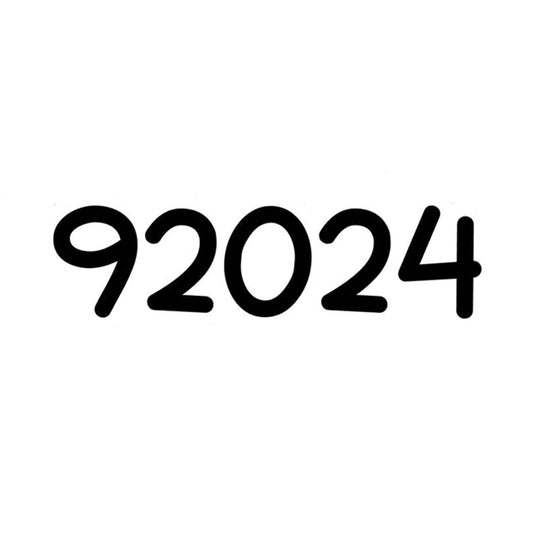 92024 Zip Code Sticker