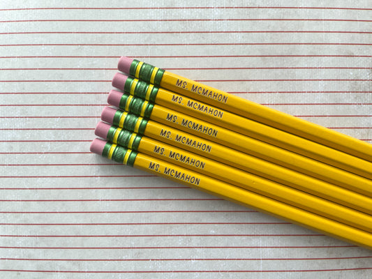 Personalized #2 Pencils | Custom Engraved Pencils