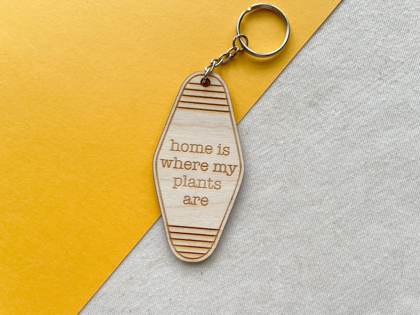 Home Is Where My Plants Are Keychain