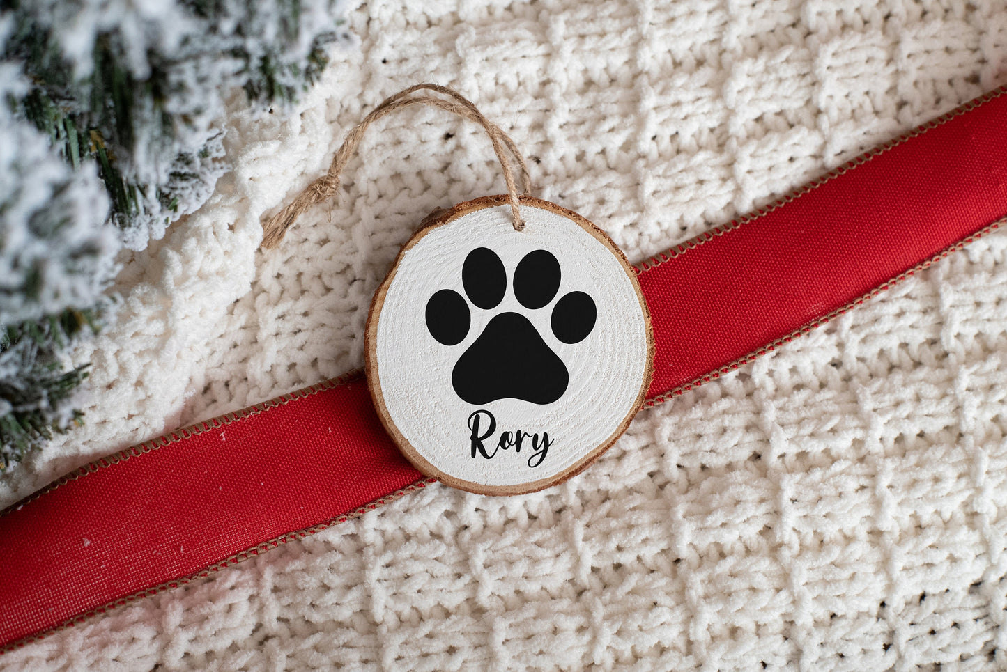 Paw Print Christmas Ornament