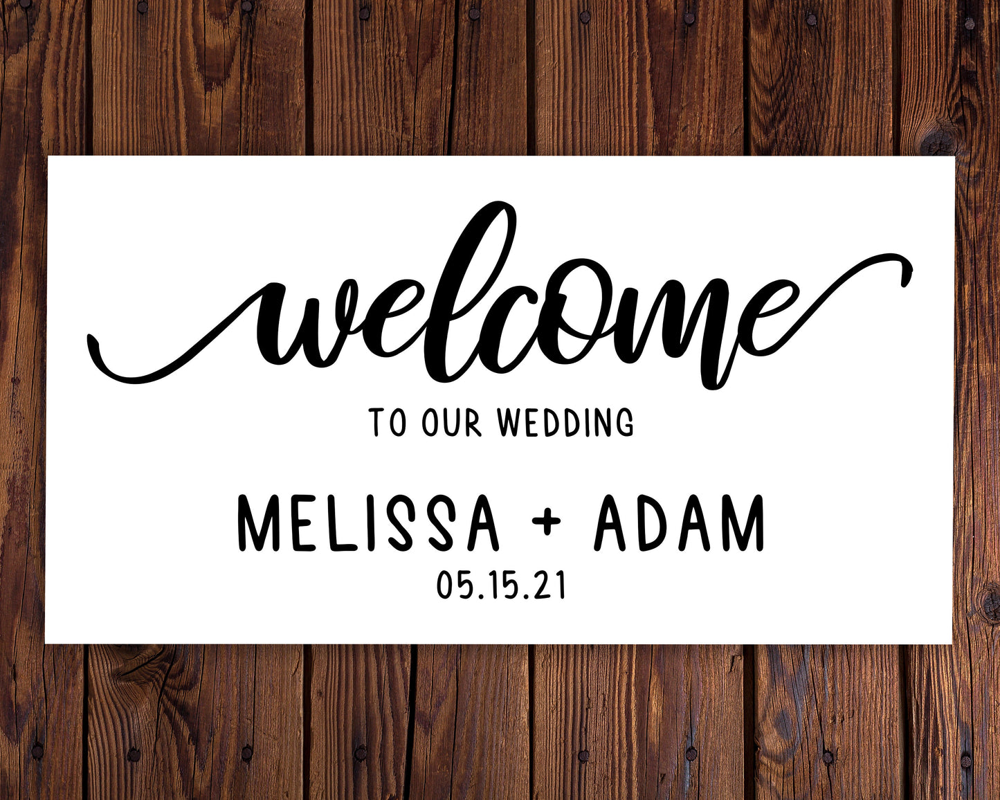Welcome To Our Wedding Decal