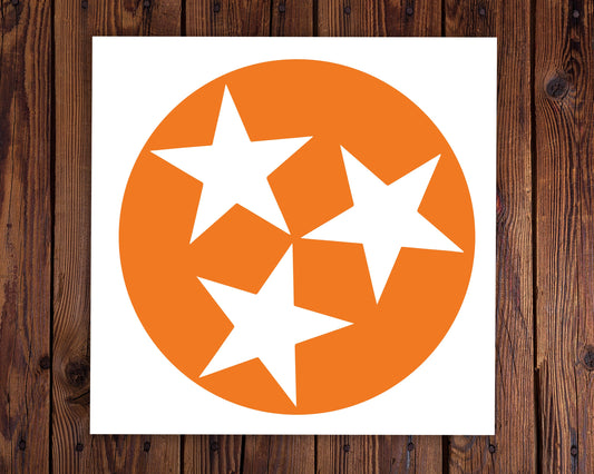 Tennessee Tri Star Decal