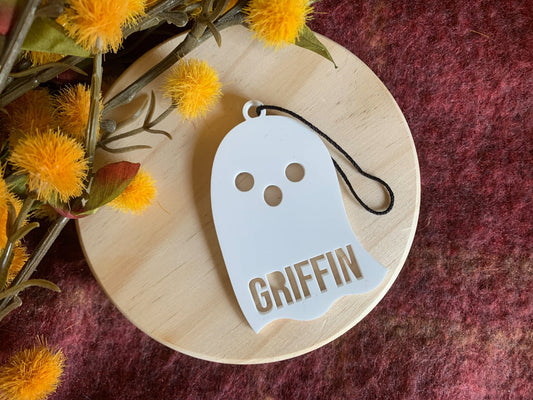 Customizable Halloween Ghost Ornament