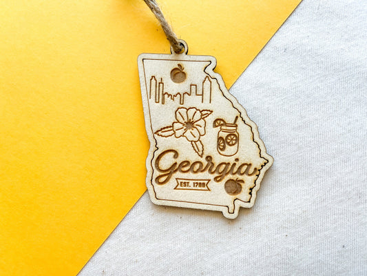 Georgia State Ornament