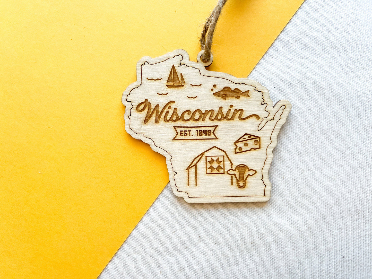 Wisconsin Home Town Ornament