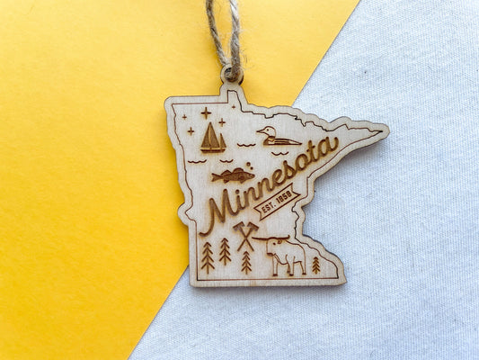 Minnesota State Ornament