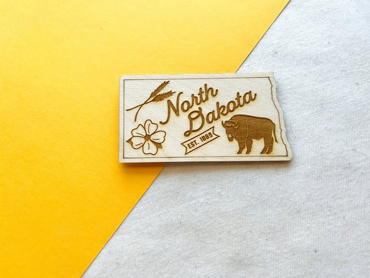 North Dakota Home Town Magnet