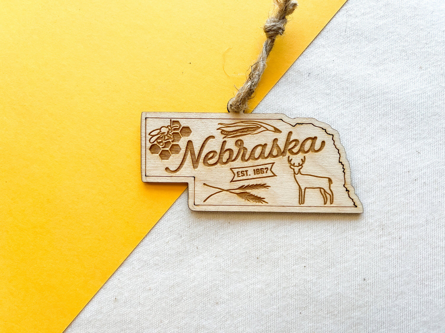 Nebraska Home Town Ornament